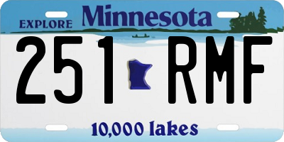 MN license plate 251RMF