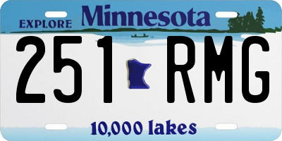 MN license plate 251RMG