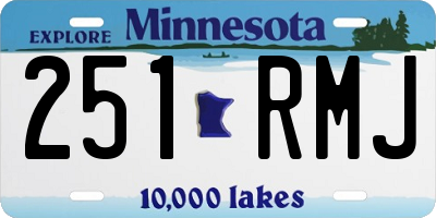 MN license plate 251RMJ