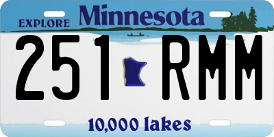 MN license plate 251RMM