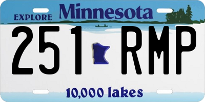 MN license plate 251RMP