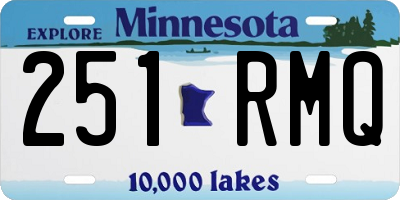 MN license plate 251RMQ