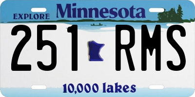 MN license plate 251RMS