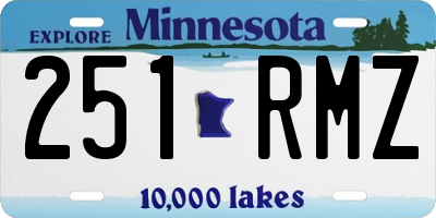 MN license plate 251RMZ