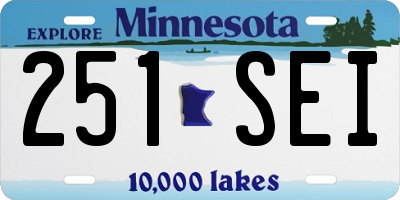 MN license plate 251SEI