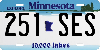 MN license plate 251SES