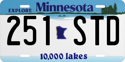 MN license plate 251STD
