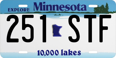 MN license plate 251STF