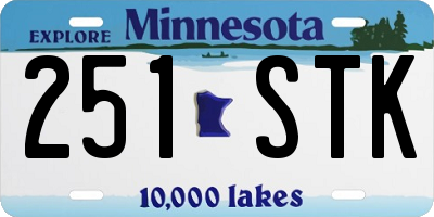MN license plate 251STK
