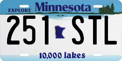 MN license plate 251STL