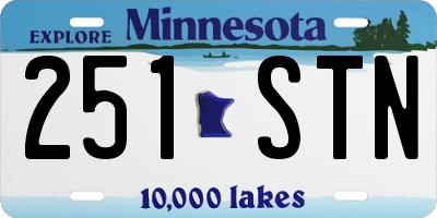 MN license plate 251STN
