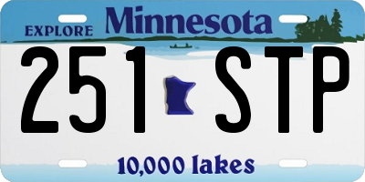 MN license plate 251STP