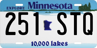 MN license plate 251STQ
