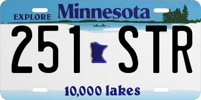 MN license plate 251STR