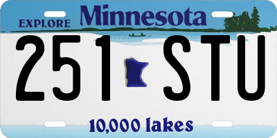 MN license plate 251STU