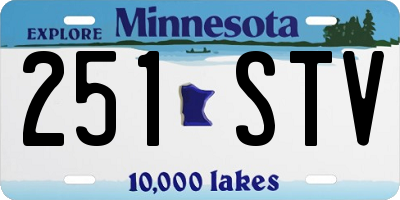 MN license plate 251STV