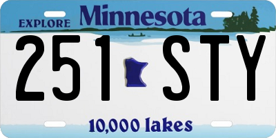 MN license plate 251STY