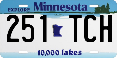 MN license plate 251TCH