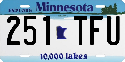 MN license plate 251TFU