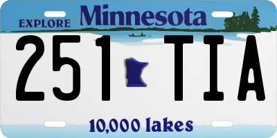 MN license plate 251TIA