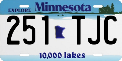 MN license plate 251TJC