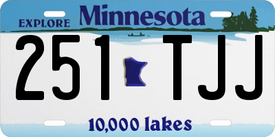 MN license plate 251TJJ