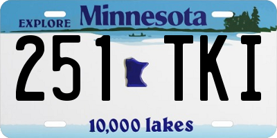 MN license plate 251TKI