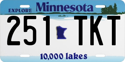 MN license plate 251TKT