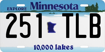 MN license plate 251TLB