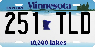 MN license plate 251TLD