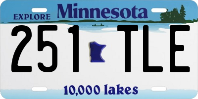 MN license plate 251TLE