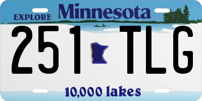 MN license plate 251TLG