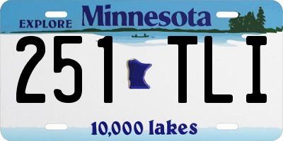 MN license plate 251TLI
