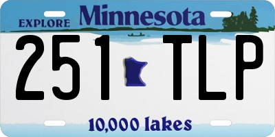 MN license plate 251TLP