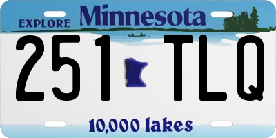 MN license plate 251TLQ
