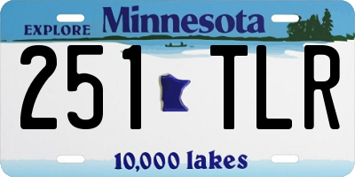 MN license plate 251TLR
