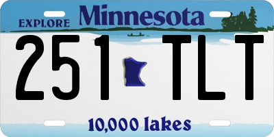 MN license plate 251TLT