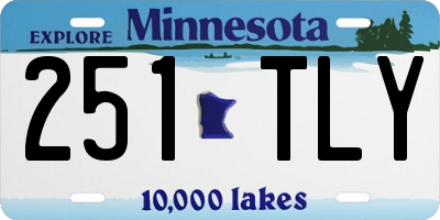 MN license plate 251TLY