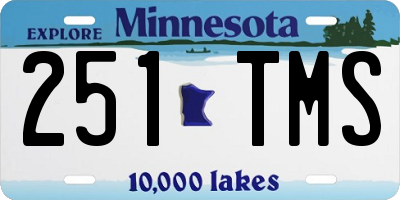 MN license plate 251TMS