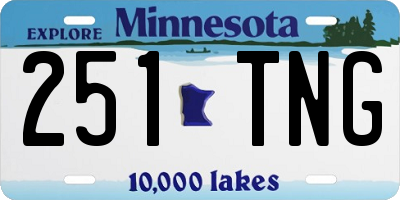 MN license plate 251TNG