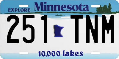 MN license plate 251TNM