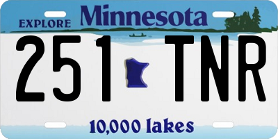 MN license plate 251TNR