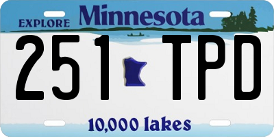 MN license plate 251TPD