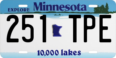 MN license plate 251TPE