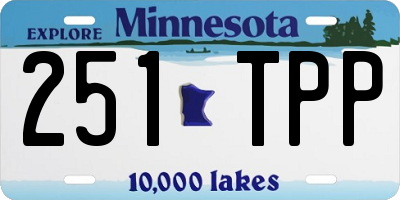 MN license plate 251TPP