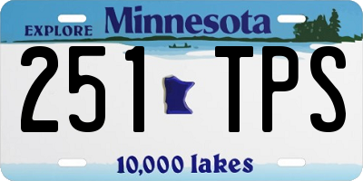 MN license plate 251TPS