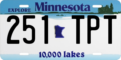MN license plate 251TPT