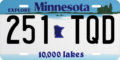 MN license plate 251TQD
