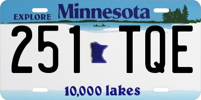MN license plate 251TQE