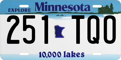 MN license plate 251TQO
